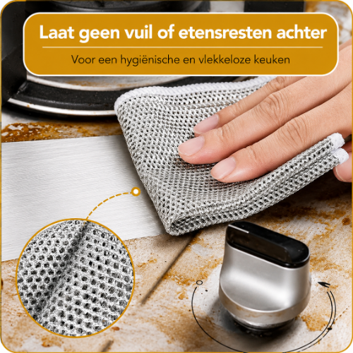 GlansPro - Innovatieve RVS Schoonmaakdoek