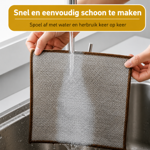 GlansPro - Innovatieve RVS Schoonmaakdoek