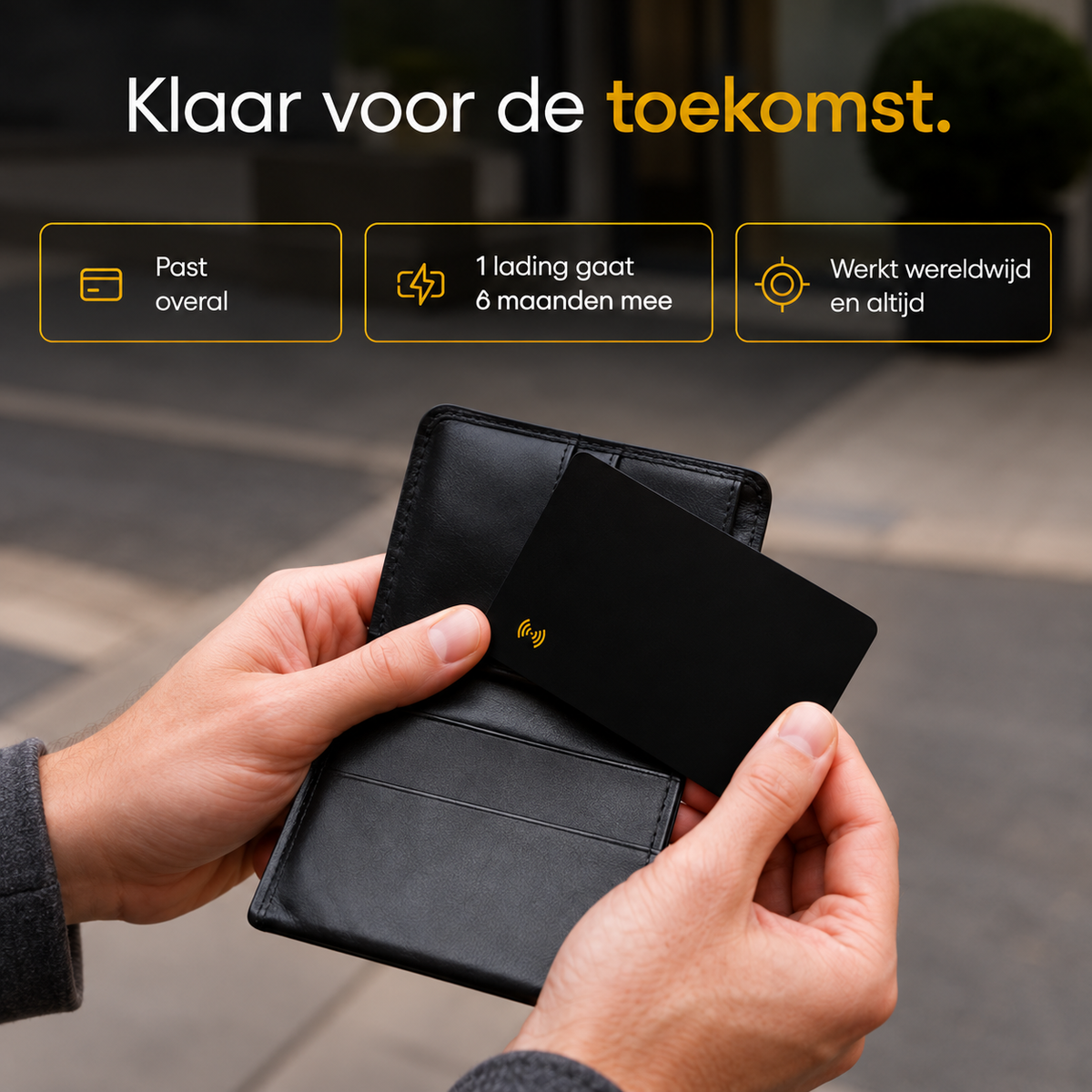 TrackPas - Rust in Je Hoofd, Je Portemonnee Altijd Terug | Tracker Kaart voor Apple & Android | Koop 2, Bespaar 10%